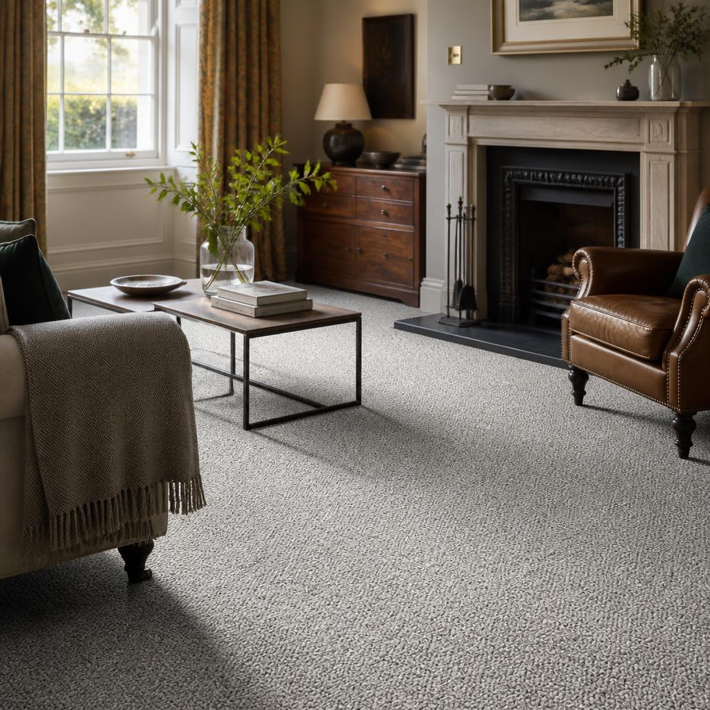 Wool twist stair runner, Cranleigh
